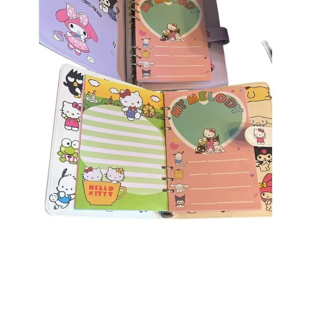 4 Anime planners budget diaries hello kitty Sanrio powerpuff girls Totoro skulls